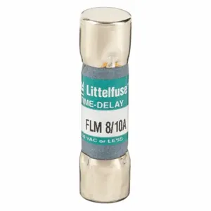 LITTELFUSE FLM.800 Fuse, 8/10A, 250V AC, 1-1/2 Inch Length x 13/32 Inch Dia. | CY3ECB