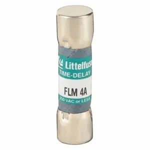 LITTELFUSE FLM004 Fuse, 4A, 250V AC, 1-1/2 Inch Length x 13/32 Inch Dia. | CY3ECF