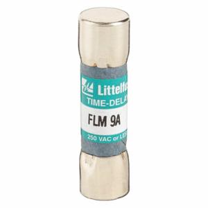 LITTELFUSE FLM009 Fuse, 9A, 250V AC, 1-1/2 Inch Length x 13/32 Inch Dia. | CY3ECL