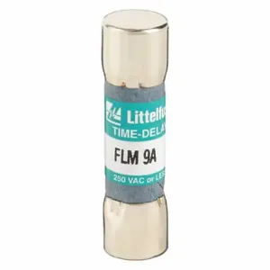 LITTELFUSE FLM009 Fuse, 9A, 250V AC, 1-1/2 Inch Length x 13/32 Inch Dia. | CY3ECL