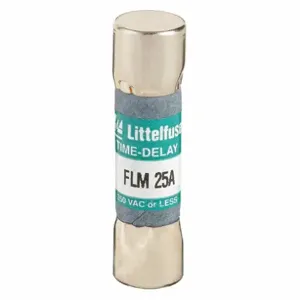 LITTELFUSE FLM025 Fuse, 25A, 250V AC, 1-1/2 Inch Length x 13/32 Inch Dia. | CY3ECY