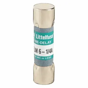 LITTELFUSE FLM6.25 Fuse, 6 1/4A, 250V AC, 1-1/2 Inch Length x 13/32 Inch Dia. | CY3EDF