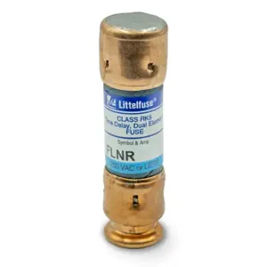 LITTELFUSE FLNR005 Fuse, 5A, 250V AC, 2 Inch Length x 9/16 Inch Dia., Cylindrical Body | CY3EDP