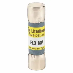 LITTELFUSE FLQ.125 Fuse, 1/8A, 500V AC, 1-1/2 Inch Length x 13/32 Inch Dia. | CY3EFH