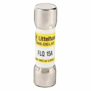 LITTELFUSE FLQ015 Fuse, 15A, 500V AC, 1-1/2 Inch Length x 13/32 Inch Dia. | CY3EGB