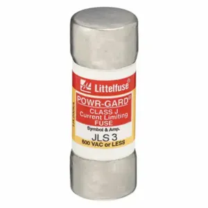 LITTELFUSE JLS003 Fuse, 3A, 600V AC, 2-1/4 Inch Length x 13/16 Inch Dia., Cylindrical Body | CY3ELM