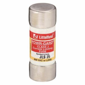 LITTELFUSE JLS025 Fuse, 25A, 600V AC, 2-1/4 Inch Length x 13/16 Inch Dia., Cylindrical Body | CY3ELT