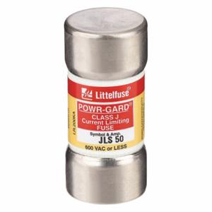 LITTELFUSE JLS050 Fuse, 50A, 600V AC, 2-3/8 Inch Length x 1-1/16 Inch Dia., Cylindrical Body | CY3ELY