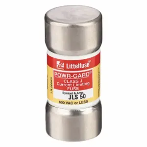 LITTELFUSE JLS050 Fuse, 50A, 600V AC, 2-3/8 Inch Length x 1-1/16 Inch Dia., Cylindrical Body | CY3ELY