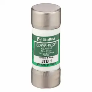 LITTELFUSE JTD001 Fuse, 1A, 600V AC, 2-1/4 Inch Length x 13/16 Inch Dia., Cylindrical Body | CY3EMQ