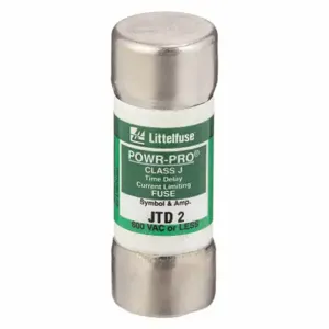 LITTELFUSE JTD002 Fuse, 2A, 600V AC, 2-1/4 Inch Length x 13/16 Inch Dia., Cylindrical Body | CY3EMR