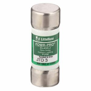 LITTELFUSE JTD003 Fuse, 3A, 600V AC/ 300V DC, 2-1/4 Inch Length x 13/16 Inch Dia., Cylindrical Body | CY3EMT