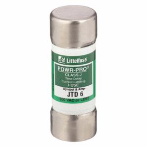 LITTELFUSE JTD006 Fuse, 6A, 600V AC, 2-1/4 Inch Length x 13/16 Inch Dia., Cylindrical Body | CY3EMW