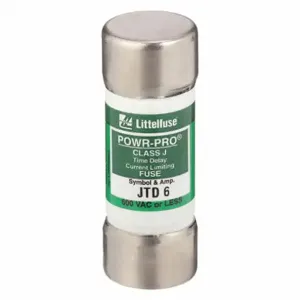 LITTELFUSE JTD006 Fuse, 6A, 600V AC, 2-1/4 Inch Length x 13/16 Inch Dia., Cylindrical Body | CY3EMW