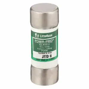 LITTELFUSE JTD008 Fuse, 8A, 600V AC, 2-1/4 Inch Length x 13/16 Inch Dia., Cylindrical Body | CY3EMY