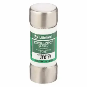 LITTELFUSE JTD015 Fuse, 15A, 600V AC, 2-1/4 Inch Length x 13/16 Inch Dia., Cylindrical Body | CY3ENC