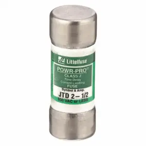 LITTELFUSE JTD02.5 Fuse, 2-1/2A, 600V AC, 2-1/4 Inch Length x 13/16 Inch Dia., Cylindrical Body | CY3END