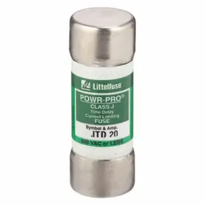 LITTELFUSE JTD020 Fuse, 20A, 600V AC, 2-1/4 Inch Length x 13/16 Inch Dia., Cylindrical Body | CY3ENE