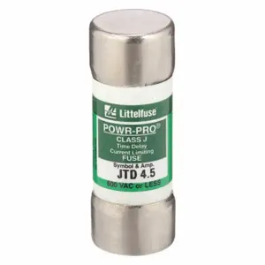 LITTELFUSE JTD04.5 Fuse, 4 1/2A, 600V AC, 2-1/4 Inch Length x 13/16 Inch Dia., Cylindrical Body | CY3ENJ