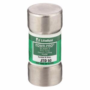 LITTELFUSE JTD050 Fuse, 50A, 600V AC/ 300V DC, 2-3/8 Inch Length x 1-1/16 Inch Dia., Cylindrical Body | CY3ENM