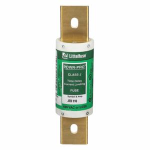 LITTELFUSE JTD110 Fuse, 110A, 600V AC, 3 Inch Length x 5-3/4 Inch Dia., Blade Body | CY3ENU