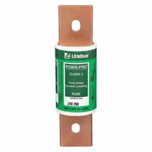 LITTELFUSE JTD250 Fuse, 250A, 600V AC, 3-3/8 Inch Length x 7-1/8 Inch Dia., Blade Body | CY3EPB