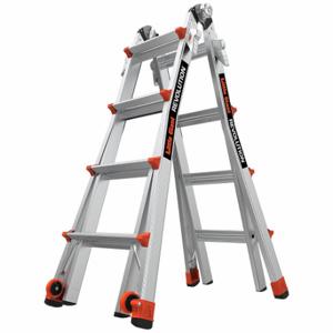LITTLE GIANT 13117-001 Multipurpose Ladder, 4 To 7 Ft, 300 Lb Load Capacity, 32 Lb Net Wt | CR9QHV 794JE8