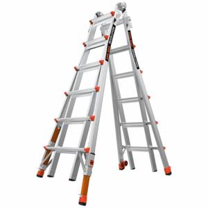 LITTLE GIANT 13126-801 Multipurpose Ladder, 6 To 11 Ft, 300 Lb Load Capacity, 56 Lb Net Wt | CR9QJC 794JF3