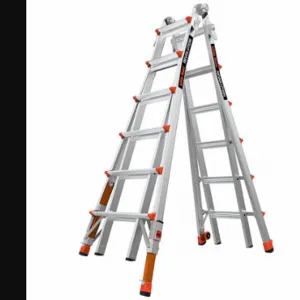 LITTLE GIANT 13126-801 Multipurpose Ladder, 6 To 11 Ft, 300 Lb Load Capacity, 56 Lb Net Wt | CR9QJC 794JF3