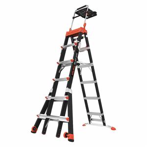 LITTLE GIANT 15131-920 Multipurpose Ladder, 10 ft. Extended Height, 6 to 10 ft., 375 lbs. Capacity | CJ2WNQ 48WJ52