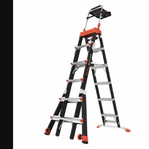 LITTLE GIANT 15131-920 Multipurpose Ladder, 10 ft. Extended Height, 6 to 10 ft., 375 lbs. Capacity | CJ2WNQ 48WJ52