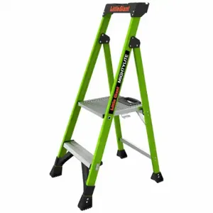 LITTLE GIANT 15394-001 Platform Stepladder, 4 ft Lengthadder Height, 1 ft 9 Inch Size Platform Height, 300 lb | CR9QJH 794JE4