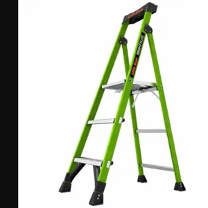 LITTLE GIANT 15395-001 Platform Stepladder, 5 ft Lengthadder Height, 5 ft Platform Height, 300 lb | CR9QJK 794JE5