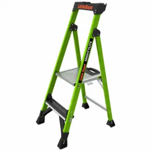 LITTLE GIANT 15404-001 Platform Stepladder, 4 ft Lengthadder Height, 4 ft Platform Height, 375 lb | CR9QJJ 794JD8