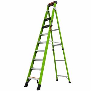 LITTLE GIANT 15910-002 Stepladder, 10 ft. Ladder Height, 8 Step, 375 lbs. Load Capacity | CJ3NET 61KH47