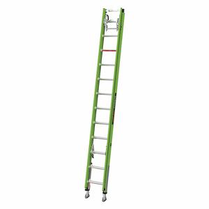 LITTLE GIANT 17524-264V Extension Ladder, 24 ft. Size, 24 ft Extended Height, Step Shape | CJ2DHL 498Y79