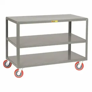 LITTLE GIANT 3IP-2436-6PY Mobile Tables, 3 - Shelf, 3600 Lb, 24 X 36 Inch Size, 3600 Lb Load Capacity | CP4PZX 50DE44