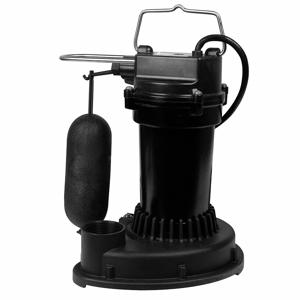 LITTLE GIANT PUMPS 505702 Sump Pump, 1/4 HP, 30 GPM Flow Rate at 10 ft. of Head, 10 ft. Cord | CJ3PBU 783WU3