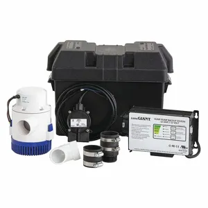 LITTLE GIANT PUMPS 506407 Sump/Battery Back-Up System, 1/2 HP, Acetal | CJ3PCV 48ZJ82