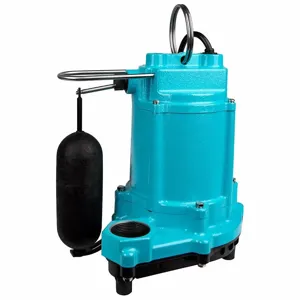 LITTLE GIANT PUMPS 506804 Sump Pump, 1/3 HP, 50 GPM Flow Rate at 10 ft. of Head, 20 ft. Cord | CJ3PBX 783WU9