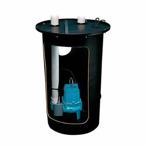 LITTLE GIANT PUMPS 509079 Sump Pump Package, 4/10, Float, 80 gpm Flow Rate at 10 Ft. of Head | CJ3PCL 783X06