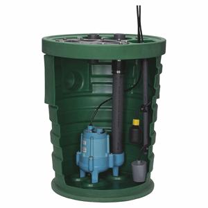 LITTLE GIANT 509679 Sewage Ejector System, 4/10 HP, 110V AC, 26 35/64 Inch Basin Height | CJ3HJB 9JF3V2D / 44ZJ12