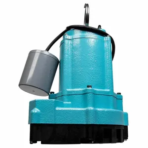 LITTLE GIANT PUMPS 509801 Effluent Pump, 4/10 HP, Piggyback Float, 40 ft Max. Head, 110V AC | CJ2BFL 783WX7