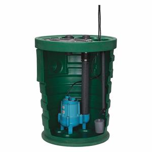 LITTLE GIANT 511661 Sewage Ejector System, 1/2 HP, 110V AC, 95 gpm Flow Rate At 10 ft. Of Head | CJ3HJA 10SF2V2D / 44ZJ46