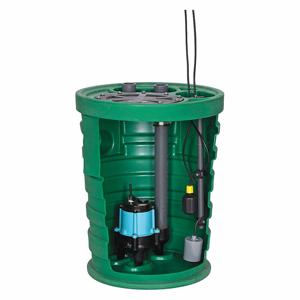 LITTLE GIANT 511662 Sewage Ejector System, 1/2 HP, 110V AC, 95 gpm Flow Rate At 10 ft. Of Head | CJ3HJD 10SF2V2DA1 / 44ZJ17