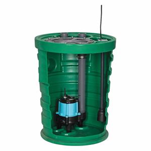 LITTLE GIANT 511685 Sewage Ejector System, 1/2 HP, 110V AC, Diaphragm, 95 gpm Flow Rate At 10 ft. Of Head | CJ3HHY 10SP2V2D / 44ZH80