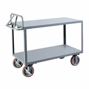 LITTLE GIANT ERG30488PYBK Raised Handle Utility Cart, 3600 Lb Load Capacity | CR9QJE 259H57