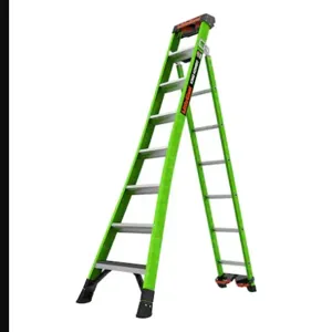 LITTLE GIANT 13908-071 Fiberglass Combination Ladder, 17 ft Extended Height, 8 Ft. Length, 375 lbs. Capacity | CJ2DXU 61LT30