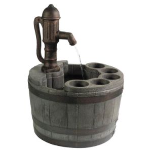 LITTLE GIANT PUMPS 14940294 Whiskey Barrel Fountain, 15 gph, Plastic | BQ3VCT FP-WBPF