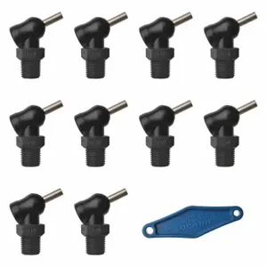 LOC-LINE 79082-BLK Nozzle XR Style 0.062 Inch Diameter PK10 | AH7PZK 36XP41